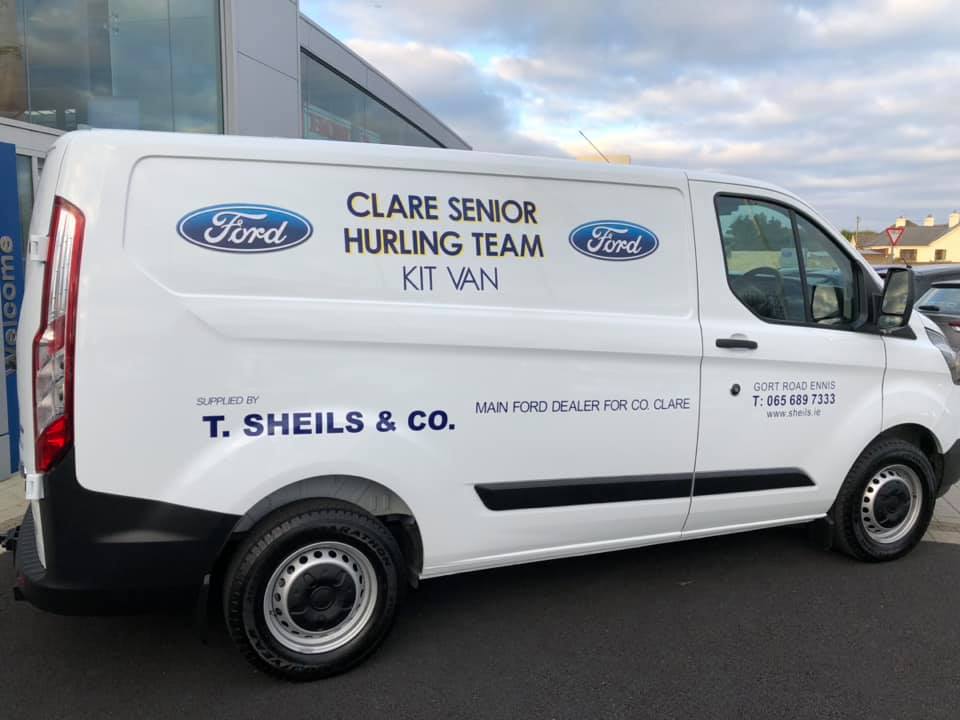 Sheils Ennis is proudly sponsoring a kit van to the Clare Senior Hurling Team